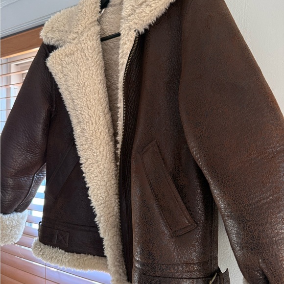 Mango Oversize Shearling Jacket - Picture 4 of 6